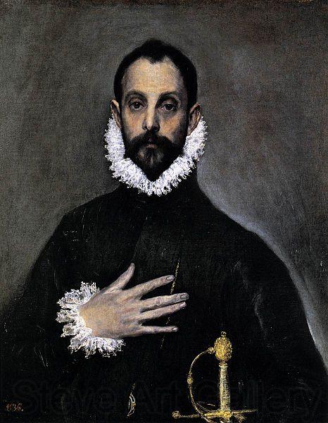 El Greco Nobleman with his Hand on his Chest